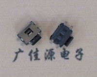 側(cè)按輕觸開(kāi)關(guān)，肆個(gè)貼片腳，按鍵黑色膠炳
