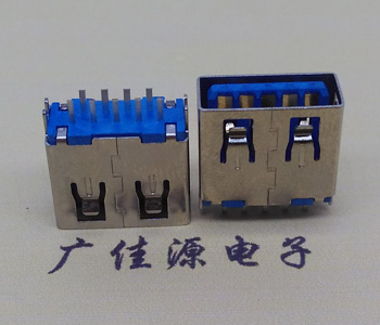 USB 3.0短體母座,夾PCB板1.0MM直邊/卷邊尺寸