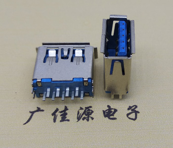 供應(yīng)USB AF3.0母座,直插式PCB板有導位尺寸