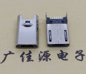 micro usb貼板公頭/插頭,殼四腳插板帶柱卡勾式 micro usb貼板公頭/插頭,殼四腳插板帶柱卡勾式