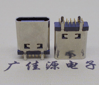 USB Type C14P連接器母頭直立插板,長(zhǎng)度L=10.0MM