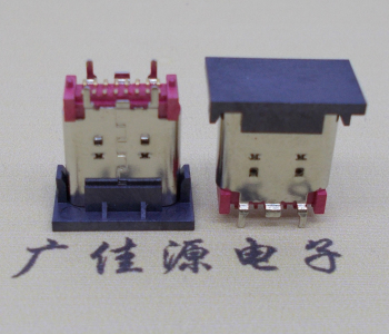 usb type c立貼16p母座,殼四插板H=10.5mm