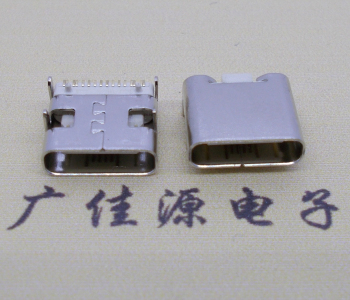 板上usb type c連接器16p單排貼板帶柱L=8.3mm 板上usb type c連接器16p單排貼板帶柱L=8.3mm
