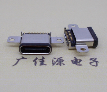 兩孔鎖板防水usb 3.1 type c雙排沉板連接器母座價(jià)格
