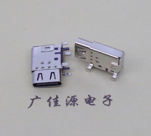 usb 3.1 type-c24p母座側立插貼片14.30mm長度定義尺寸
