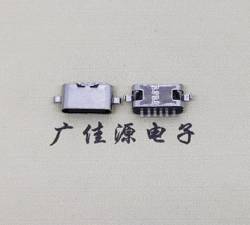 type c6p 5.1母頭兩腳沉板1.6mm、0.8mm端子長1.0mm 