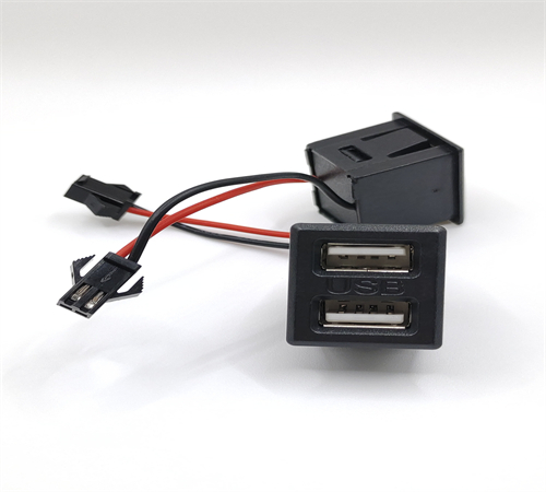 新式USB電源插座.USB2.0雙用接口.帶線端電源充電頭