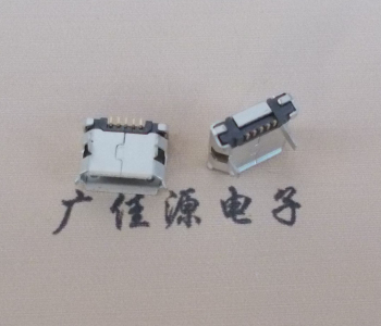 Micro USB接口插板5.9mm無(wú)柱帶焊盤有卷口