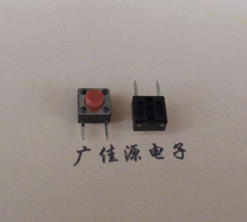 紅色按鍵6x6x5邊二腳輕觸開關(guān)