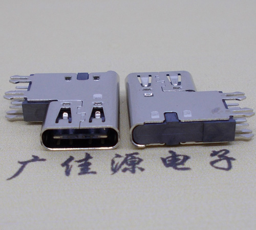 TYPE C墊高母座6P側(cè)插